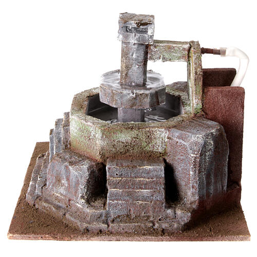 Fountain with water pump for Nativity Scene of 10-12 cm 20x25x25 cm 6