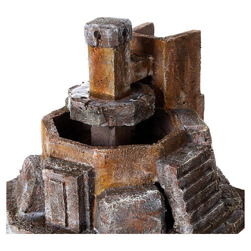 Rustikaler Krippenbrunnen 10-12 cm, 20x25x25 cm 2