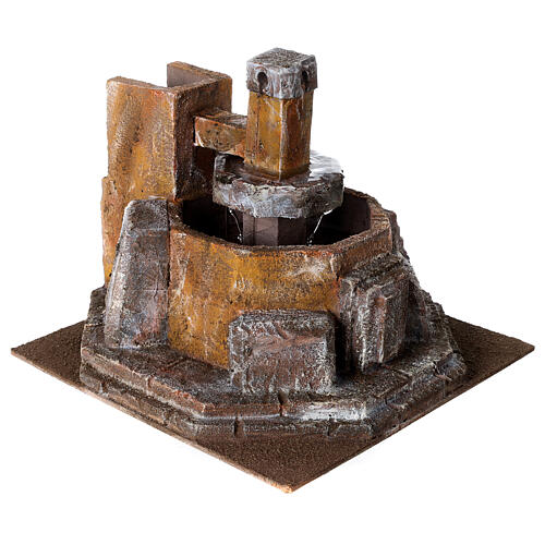Rustikaler Krippenbrunnen 10-12 cm, 20x25x25 cm 4