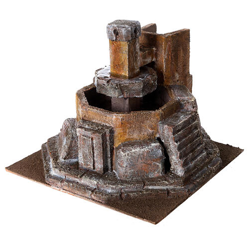Rustic fountain for Nativity Scene of 10-12 cm 20x25x25 cm 3
