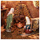 Stable with Holy Family and watermill 55x40x75 cm for Nativity Scene with 16 cm characters s2