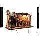 Stable with Holy Family and watermill 55x40x75 cm for Nativity Scene with 16 cm characters s5