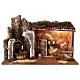 Stable with Holy Family and watermill 55x40x75 cm for Nativity Scene with 16 cm characters s7