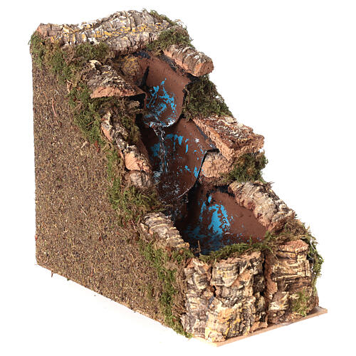 Wodospad z pompą, 20x10x20 cm, dla szopki 10 cm 4