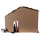 Stable with haystack and lights 45x60x35 cm for Nativity Scene with 12 cm characters s5