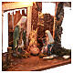 Nativity stable with Holy Family 35x50x25 cm for 16 cm characters s2