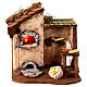 Illuminated bakery oven for Neapolitan Nativity Scene with 8 cm characters 15x15x10 cm s1