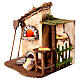 Illuminated bakery oven for Neapolitan Nativity Scene with 8 cm characters 15x15x10 cm s2