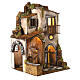 House with winepress and lights for Neapolitan Nativity Scene with 8 cm characters 40x25x25 cm s3