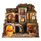 Belén estilo 700 con cocina belén napolitano de 10-12 cm 50x60x40 cm s1