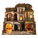 700 style nativity scene with kitchen Neapolitan nativity scene 10-12 cm 50X60X40 cm s1