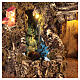 Stable with animated waterfall for Neapolitan nativity scene 8-10 cm 30X45X30 cm s2