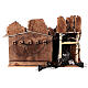 Stable with animated waterfall for Neapolitan nativity scene 8-10 cm 30X45X30 cm s5