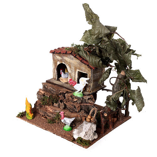 Henhouse for Neapolitan Nativity Scene with 6-8 cm characters 20x15x15 cm 3