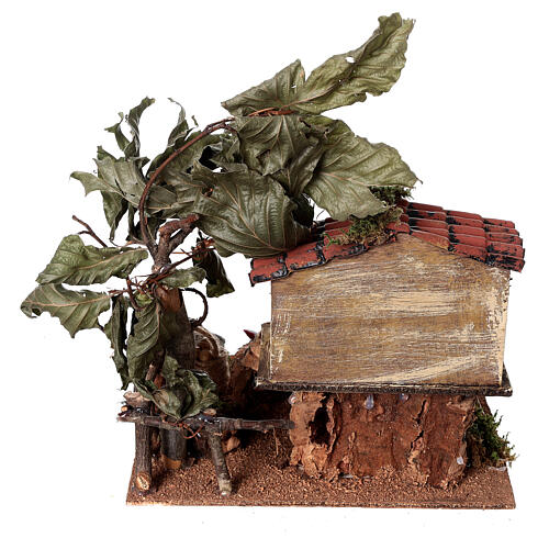 Scena pollaio per presepe napoletano 6-8 cm 20X15X15 cm 4