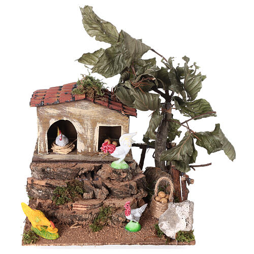 Henhouse for Neapolitan Nativity Scene with 6-8 cm characters 20x15x15 cm 1
