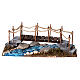 Pont en liège sur ruisseau 10x20x10 cm pour crèche napolitaine 6-8 cm s4