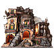 Village in 18th century style with fountain, stairs and columns for Neapolitan Nativity Scene with 10-12 cm characters 65x85x45 cm s1