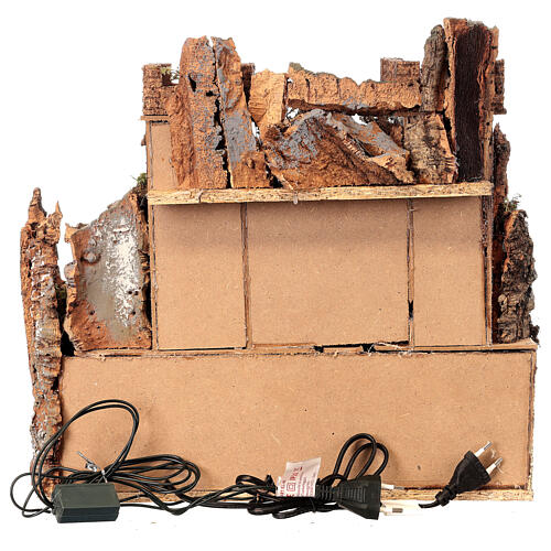 Castello romano presepe napoletano da 4-6 cm 40x40x30 cm 5