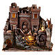 Castello romano presepe napoletano da 4-6 cm 40x40x30 cm s1