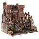 Castello romano presepe napoletano da 4-6 cm 40x40x30 cm s4