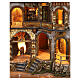Complete Neapolitan Nativity village in 18th century style for 10-12 cm characters, 100x300x70 cm s6