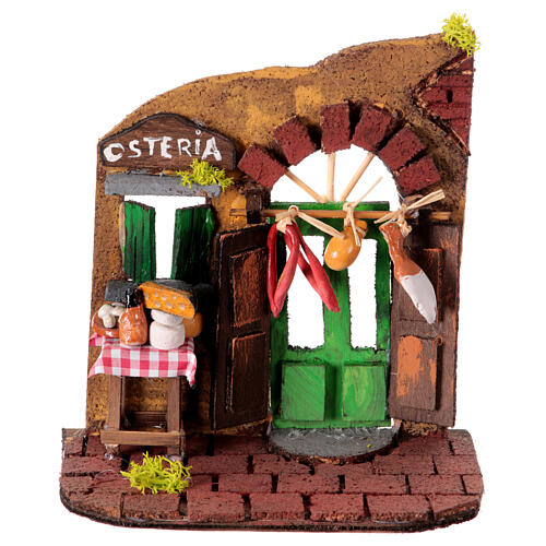 Tavern scene for Neapolitan Nativity Scene with 8 cm characters 1