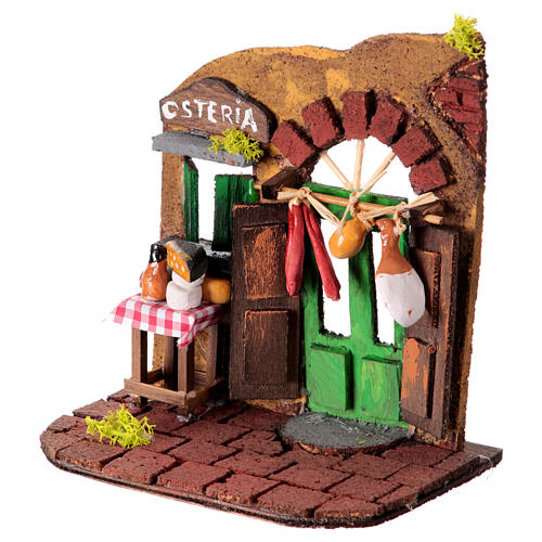 Tavern scene for Neapolitan Nativity Scene with 8 cm characters 2