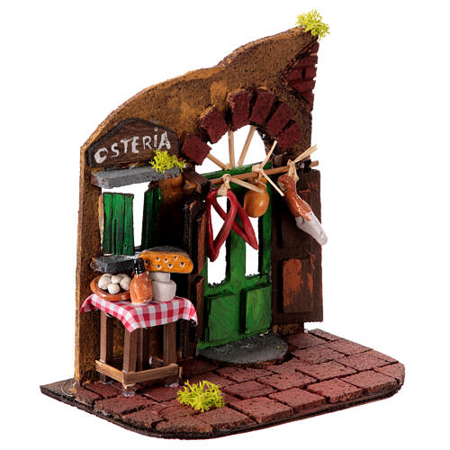 Tavern scene for Neapolitan Nativity Scene with 8 cm characters 3