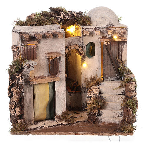 Casa araba 30X30X30 cm per presepe napoletano da 8-10 cm 1