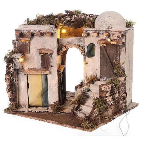 Casa araba 30X30X30 cm per presepe napoletano da 8-10 cm 3