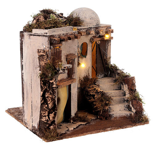 Casa araba 30X30X30 cm per presepe napoletano da 8-10 cm 4