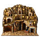 Classic village with mill, waterfall and lights for Neapolitan Nativity Scene with 12-14 cm characters 75x80x60 cm s1