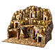 Classic village with mill, waterfall and lights for Neapolitan Nativity Scene with 12-14 cm characters 75x80x60 cm s3