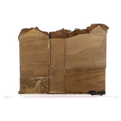 Presepe con forno e recinto per presepe napoletano 10-12 cm 50x60x40 cm 5