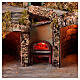 Presepe classico napoletano 10-12 cm con cascata e luci 45x80x50 cm s3