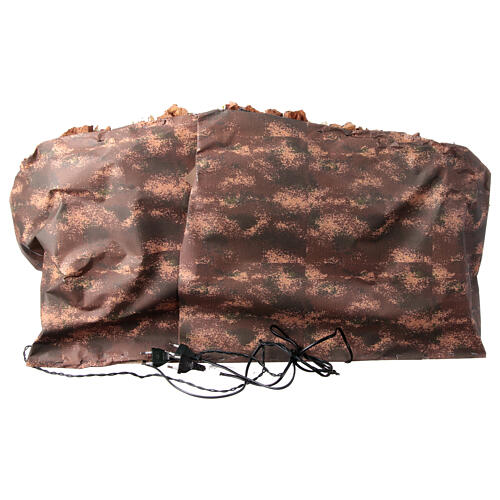 Klasyczna szopka neapolitańska, figurki 10–12 cm z kaskadą i oświetleniem, 47 × 78 × 50 cm 12