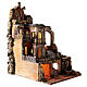Maisons style XVIIIe avec moulin fontaine et éclairage pour crèche napolitaine 8-10 cm 70x45x60 cm s9