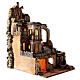 1700s nativity village mill fountain lights Neapolitan nativity 8-10 cm 70x45x60 cm s9