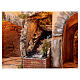 Presepe classico napoletano 8-10 cm mulino cascata luci 80x65x60 cm s7