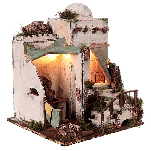 Maison arabe 40x30x30 cm pour crèche napolitaine 8-10 cm 4