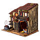Farmhouse with animals for Neapolitan nativity scene of 8-10 cm 30x35x25 cm s2