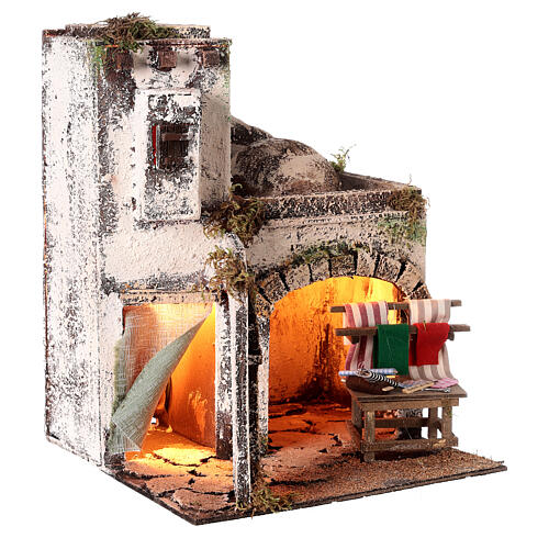 Arabic house with arches for Neapolitan Nativity Scene with 8-10 cm characters 30x25x25 cm 3