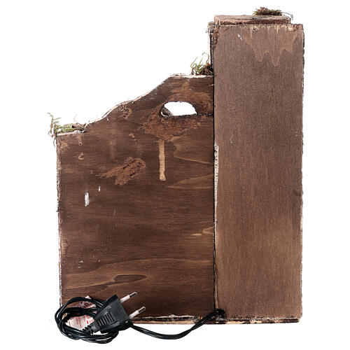 Dom arabski z ladą i tkaninami - 30x25x25 cm do szopki neapolitańskiej 8-10 cm 4