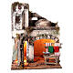 Dom arabski z ladą i tkaninami - 30x25x25 cm do szopki neapolitańskiej 8-10 cm s1