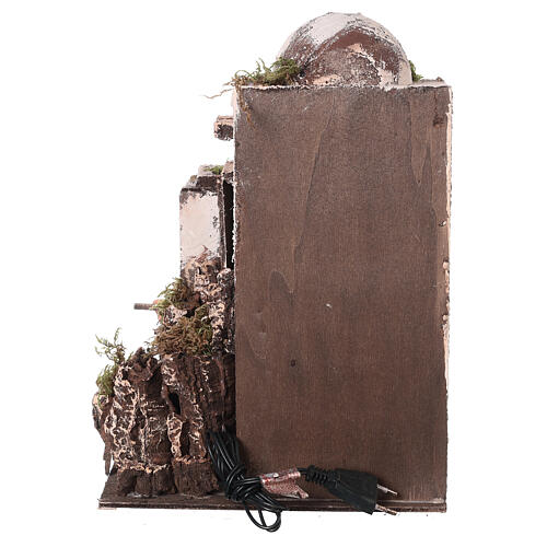 Casa araba con banco brocche 30X25X25 cm per presepe napoletano da 8-10 cm 4