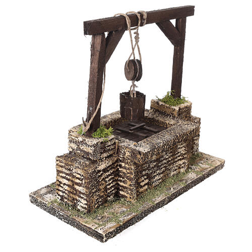Pozzo ebraico per presepe napoletano da 8-10 cm dimensioni 20X20X10 cm 3