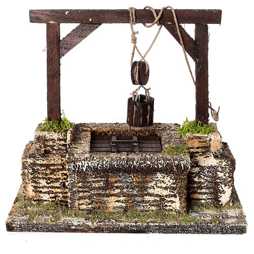 Pozzo ebraico per presepe napoletano da 8-10 cm dimensioni 20X20X10 cm 4