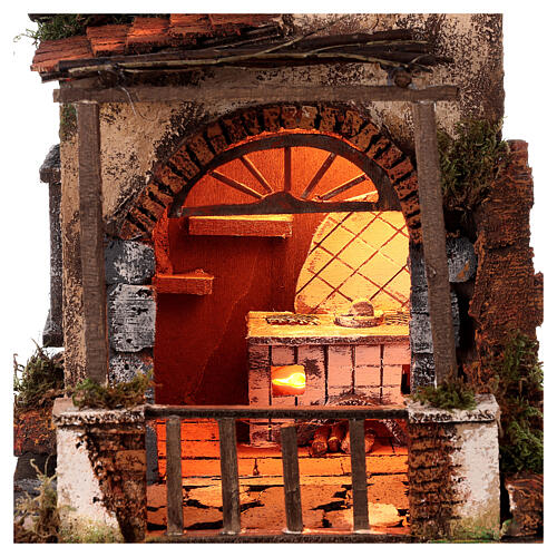 Bauernhaus mit Küche im Stil einer Osteria – neapolitanischer Stil des 18 Jahrhunderts, geeignet für eine 8–10 cm Figurenserie 2