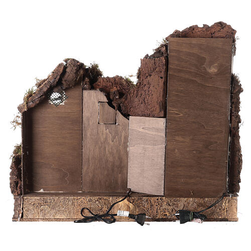 Neighborhood with fountain for Neapolitan Nativity Scene with 10-12 cm characters 50x60x40 cm 6